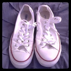 White Converse Sneakers (short) 8